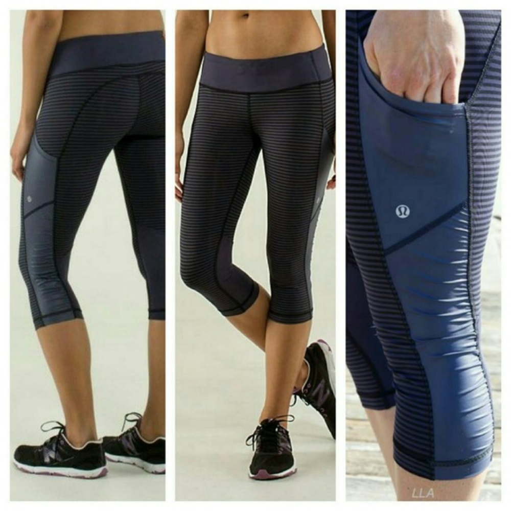 Lululemon Cut The Crop | 1/8 Cadet Stripe